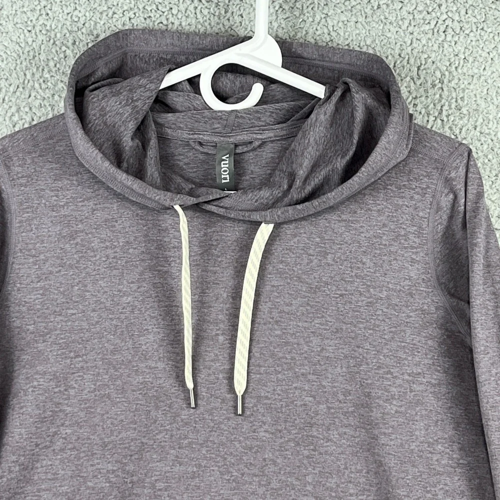 Vuori Halo Performance Hoodie Womens Large Heather Purple Pullover - Picture 2 of 13